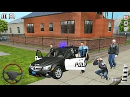 Red Muscle Car in Traffic Police Cop Simulator - Sheriff Officer 8 - Android Gameplay