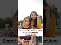 Secret🤯Get 10+ Interview Calls from Naukri Daily❤️🔥