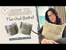 Easy Owl Basket Crochet Pattern - Cute & Functional DIY Storage for Beginners! Step-by-Step Tutorial