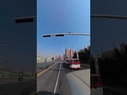 Driving in Pyongyang - North Korea Streets (Ryugyong Hotel & Local DPRK Tram view) #koreatrip #korea