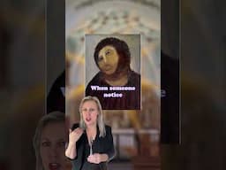 The WORST art restoration ever  #arthistory #artist #art