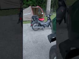 Motocamping with my Super Cub. ​⁠@LONERIDERMoto #camping #moto #motocamping #hondasupercub #new
