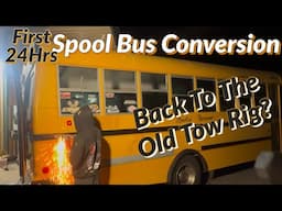 First 24Hrs Of A School Bus Conversion Part:1