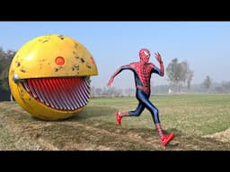 SPIDERMAN vs PACMAN  IN REAL LIFE | Compilation Video 2025 | #pacman #spiderman