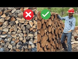 Don't Stack Split Firewood - Here's Why