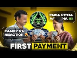 REVEALING MY FIRST PAYMENT FAMILY GOT EMOTIONAL🥺