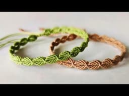 Leaf 🌿 Bracelet| How To Make Bracelets| Creation&you