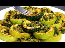 Zucchini mit Knoblauch in der Pfanne! 🔥😋 Unglaublich lecker und einfach!