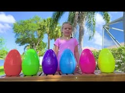 Naomi and new Toy Story with Giant Surprise eggs