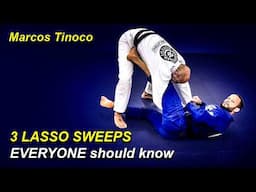3 Lasso Sweeps To Build An UNSTOPPABLE Guard by Marcos Tinoco