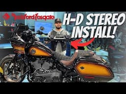 HARLEY DAVIDSON Low Rider ST ROCKFORD FOSGATE STEREO INSTALL