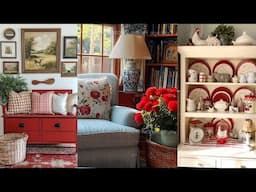 Rustic Red Cottage Decor: Transform Your Small Space with Vintage Shabby Chic Elegance 🌹♥️