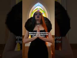When Lady Gaga reposts your video- you make more! 😍😭🖤 #ladygaga #abracadabra #goth #opera #singer