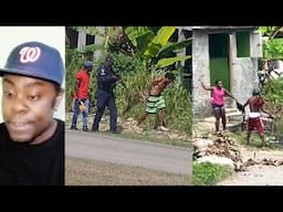 Police catch him taking this, Man n woman badness, Police bring him there
