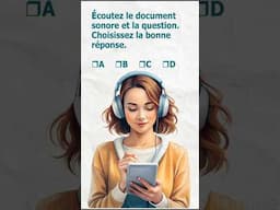 TCF (Test de connaissance du français) Compréhension orale (1) #francaisfacile #learnfrench