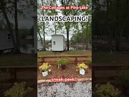 New Landscaping up front at #thecottagesatpinelake #tinyhousecommunity in North Alabama!