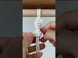 TUTORIAL | Macrame half square knot(spiral knot)🌱 #shorts