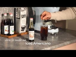 How To Make an Iced Americano with MONIN Cold Brew concentrate