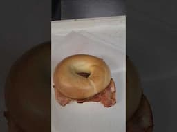 Dunkin Donuts Breakfast Bacon With Bagel  ‎⁨@Dunkin-Donuts⁩  @dunkinph #bagel #bacon #breakfast