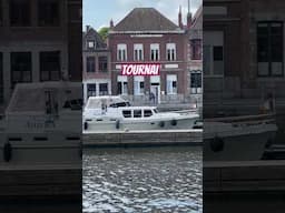 ⛵️⛵ Two Beautiful Yachts Dock in Tournai! | Aurora 🇧🇪 & Csavargo 🇵🇱 | A Sunny Day on the River #vlog