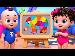 Pinky & Panda’s Elephant Puzzle Fun | Activity