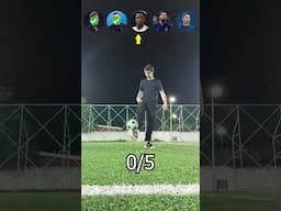 Neymar vs Mbappe vs Vinicius vs Messi vs Ronaldo | Challenge ⚽ #shorts #ronaldo #messi #challenge