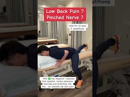 Repeated lumbar extension exercises can alleviate low back pain “, pinched nerve and sciatica..