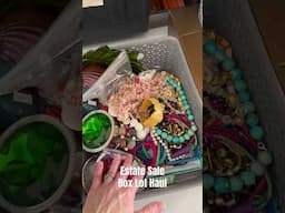 Estate Sale Box Lot Haul #jewelry #crystal #sterlingsilver