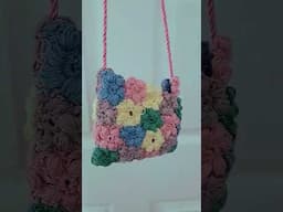 Crochet Flower Purse 🌸 #crochet #shortsyoutube #shorts #diy