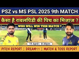 PES vs MS PSL 2025 9th Match Pitch Report: Rawalpindi Stadium Pitch Report | Rawalpindi Pitch Report