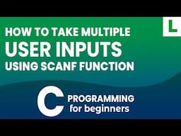 How to Read Multiple values as User Input using scanf function in C Programming Language