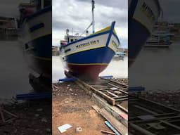 Launching a new fishing boat