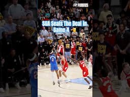 Relive SGA's shot that sealed the series from courtside 🍿 🎥 #shaigilgeousalexander #okcthunder