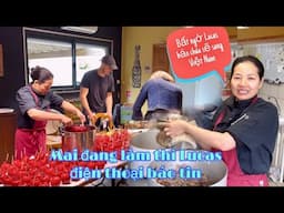Mai đang làm thì bất ngờ Lucas điện thoại báo cháu sẽ sang Việt Nam, Mai le cuộc sống Ở Pháp