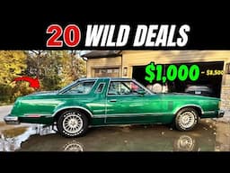 20 Classic Cars You Can Buy for $1,000 to $8,500!