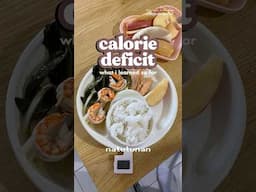 What I learned about Calorie Deficit 🍎 #CalorieDeficit #SelfImprovement #HealthyLifestyle
