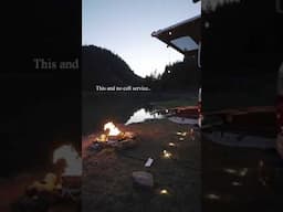 Disconnecting living by a lake. #truckcamper #camping #pnw SONG: “Wandering Heart” by Isaac Turner
