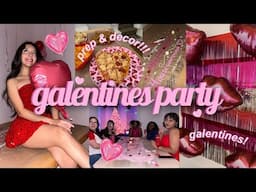 GIRLY VLOG ♡: SHOPPING & DECORATING FOR GALENTINES PARTY