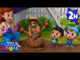 "Making a Mudman" Song | Little Angel and Cocomelon Nursery Rhymes