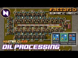 All In One OIL PROCESSING Block For NAUVIS In SPACE AGE | Factorio Master Class/Tutorial