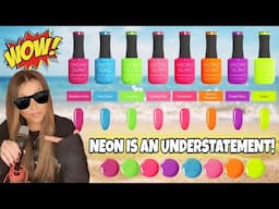 😎 Super Neon Madam Glam Collection | Summer Nails | Swatching Nail Mail | Vacation Holiday Art Ideas