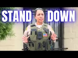 Female Cop Stopped Mid Directives By Clever Citizen