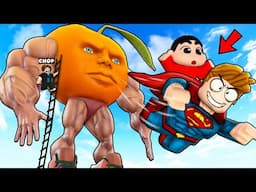 ROBLOX CHOP AND FROSTY CLIMB UDIN DIN DIN TOWER AND JUMP FROM TOP