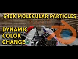 640K Molecular Particles Dynamic Color Changing With Force Fields