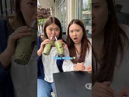 Boba for birthday girl🥳 #comedy #couplecomedy #girlfriend #sister #sisters #funny #relatable #fun