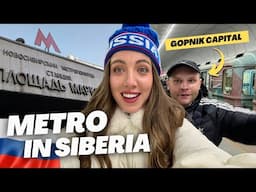 CRAZY RUSSIAN METRO OF NOVOSIBIRSK 🇷🇺 Trying $0.5 ride in Siberia!