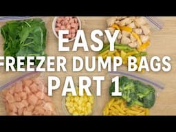 Part 1:Easy Freezer Dump Bags | Part 1 | Making Cooking Safe with Chronic Illness