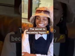 The secret to becoming HAPPY 🔑 #motivationalquotes