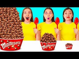 Big, Medium and Small Plate Challenge | Amazing Cooking Hacks by PaRaRa Challenge