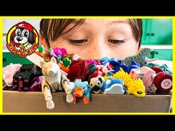OUR FAMILY PLAYS 📦 BIGGEST BOX OF 3D PRINTED TOYS (Monster Trucks, Dragons & MINECRAFT)
